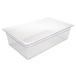 VOGUE CLEAR POLYCARBONATE 1/1 GASTRONORM TRAY - 150MM DEEP - 20L ( U226 ) - EACH