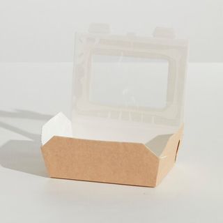 PINNACLE GOURMET HOT BOX / LUNCH BOX WITH PET WINDOW - SMALL 390ml - 168mm T X 150mm B x 45mm H - HBWS - 200 - CTN