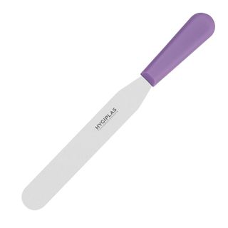 HYGIPLAS STRAIGHT PALETTE KNIFE 8" ( 205MM ) - PURPLE HANDLE - FX126 - EACH