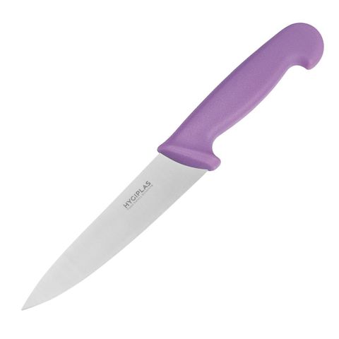 HYGIPLAS 6" (160MM BLADE) COOKS KNIFE PURPLE HANDLE - FX116 - EACH