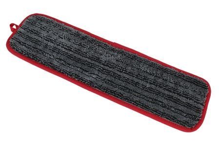 SABCO ULTRA CLEAN MICROFIBRE ANTIBACTERIAL FLAT MOP PAD 47CM RED EDGE - SABC-1267R ( MICRO FX ) - EACH