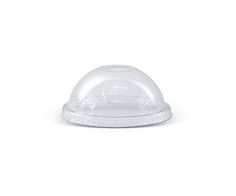 GREENMARK CLEAR PET RECYCLABLE DOME LID WITH HOLE - 15oz / 425mm ( 90mm dia ) - DL90H - 1000 - CTN