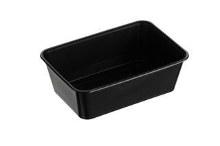 GENFAC G 750ml BLACK RECTANGULAR PLASTIC CONTAINER - REG750B - 500 - CTN