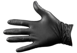 PRO-VAL NITRILE BLAX HD - BLACK POWDER FREE GLOVES - LARGE - STRONG & TEXTURED - 41163 - 50 - PKT
