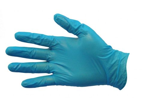 PRO-VAL FOODIE BLUES DUO PF GLOVES - SMALL - BLUE VINYL / NITRILE BLEND - 1000 - CTN