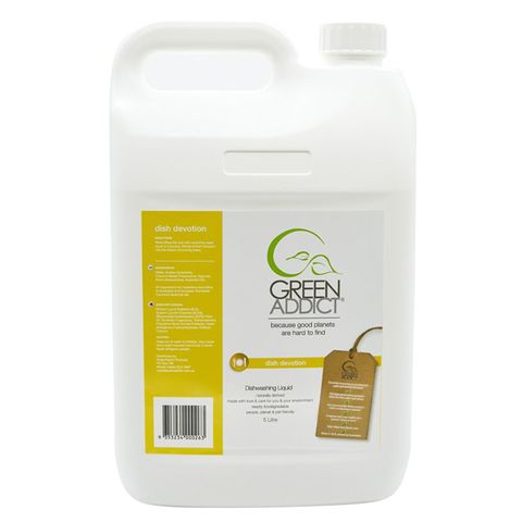 GREEN ADDICT DISH DEVOTION NATURAL DISHWASHING LIQUID - GA-DIS5L - 5L