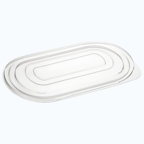CLEAR LID FOR BONSON PP BLACK SINGLE MEAL TRAY - L235 - 400 - CTN