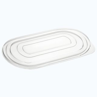 CLEAR LID FOR BONSON PP BLACK SINGLE MEAL TRAY - L235 - 400 - CTN