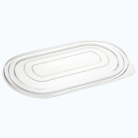 CLEAR LID FOR BONSON PP BLACK SINGLE MEAL TRAY - L235 - 50 - SLV