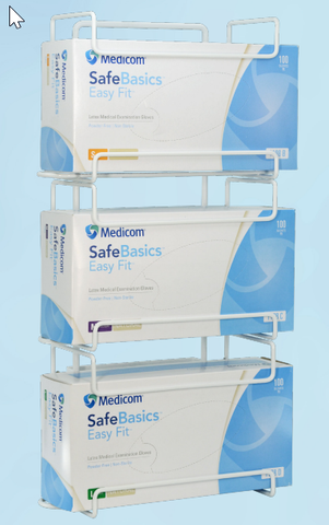 MEDICOM 3 TIER WIRE COATED GLOVE HOLDER / DISPENSER - GMMGLDISP0001 - EACH