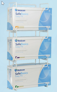 MEDICOM 3 TIER WIRE COATED GLOVE HOLDER / DISPENSER - GMMGLDISP0001 - EACH