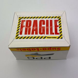 SUPA LABEL "FRAGILE" - RIP-FRAGILE - 500 LABLES PER BOX