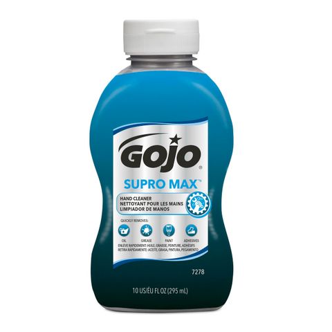 GOJO SUPRO MAX HAND CLEANER - HEAVY DUTY WITH GENTLE SCRUBBERS - 295ML SQUEEZE TUBE X 8 - CTN ( 7278-08 )