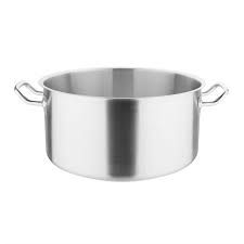 VOGUE STAINLESS STEEL STEW PAN / POT 18.5L - 360MM DIA x 180MM H ( T088 ) - EACH