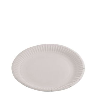 ENVIRO CHOICE 7" ( 175MM ) UNCOATED WHITE ROUND PAPER PLATES - C-PL0950 - 50 - PKT