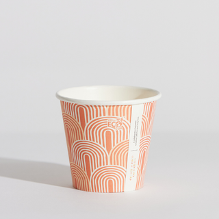 TRULY ECO 08oz CREATIVE CAFE COLLECTION SINGLE WALL COFFEE CUP - AQUEOUS COATED ( 90mm UNI ) - 1000 - CTN