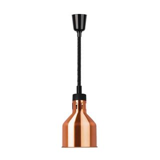 APURO RETRACTABLE HEAT LAMP SHADE - COPPER FINISH - 250W & CORD LENGTH: 280 - 1520mm - DR757-A - EACH