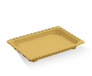 GREENMARK SUSHI TRAY SUGARCANE FIBRE - PFAS FREE - LARGE - 184.5x128x20mm - EG-1.0B - 600 - CTN