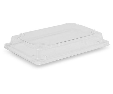 GREENMARK CLEAR PET LID FOR LARGE SUSHI TRAY - 187.6x130x30mm - EG-1.0F - 50 - SLV