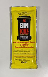 BIN KILL 65G COMMERCIAL BIN PROTECTOR - KILLS FLIES & MAGGOTS - BK-65G - EACH