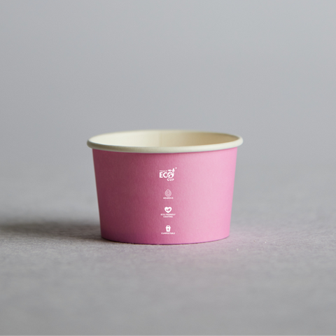 PINNACLE TRULY ECO 03OZ PASTEL ICE CREAM / GELATO PAPER CUP - IC03PASTEL-ECO - 50 - SLV