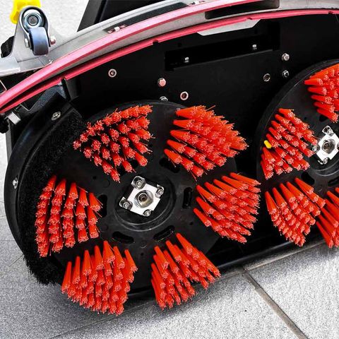 MEDIUM HARD BRUSH RED 0.50 - 2 X 250MM DIA BRUSHES TO SUIT RC1 GEN3 COMPACT SCRUBBER - SPWM0101002 - SET