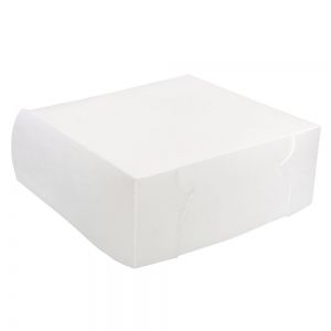 6 X 6 X 4 WHITE CAKE BOX - OPC64 - 100 - PKT