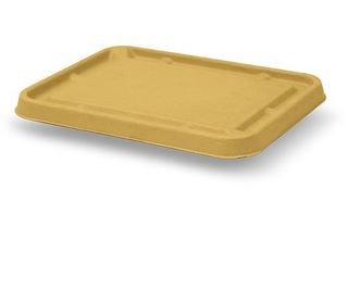 GREENMARK UNBLEACHED SUGARCANE LID - SUITS 1200ML & 1600ML TRAYS - BTCL-79 - 50 - SLV