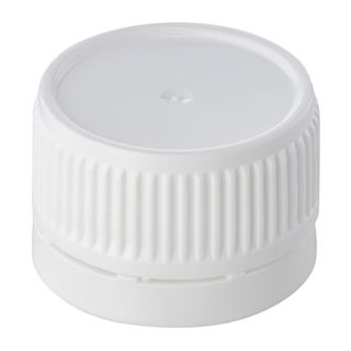 28MM WHITE WADDED LID / CAP - EACH