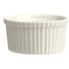 TRENTON IVORY DURACERAM RIBBED SOUFFLE DISH 76MM ( 100ML ) CC900868 - 96 - CTN