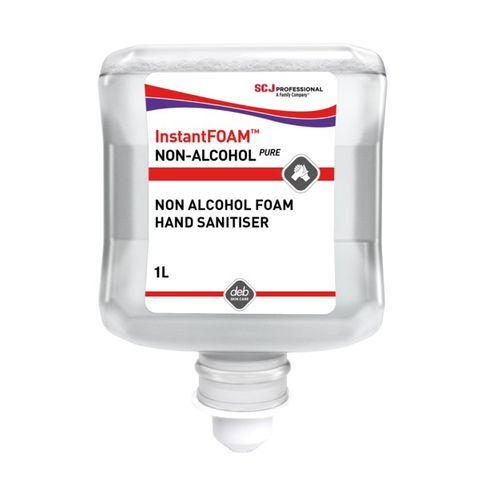 DEB / SCJ INSTANT FOAM NON ALCOHOL PURE - FOAM HAND SANITISER POD - IFP1L - 1L X 6 - CTN