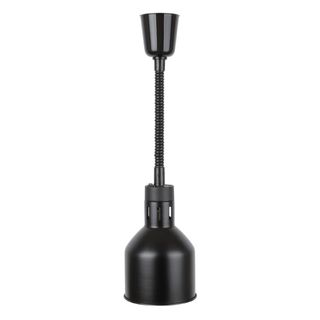 APURO RETRACTABLE HEAT LAMP SHADE - MATTE BLACK FINISH - 250W & CORD LENGTH: 280 - 1520mm - DR759-A - EACH