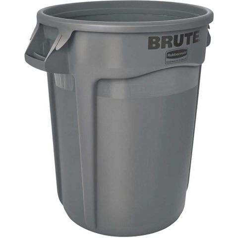 RUBBERMAID BRUTE BIN - GREY - 121L - VENTED - FG263200GRAY - EACH