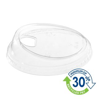 ECO+ CLARITY rPET STRAW-FREE LID ( SIPPER LID ) - 15 - 24oz ( 98mm dia ) - 33-EC98SL - 50 - SLV