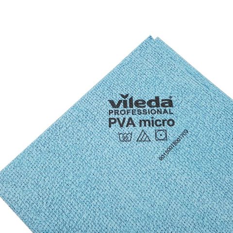 VILEDA PVA MICRO CLOTH - 38cm x 35cm - BLUE - 143590 ( 20 Packs x 5 Packs / Ctn ) - 100 - CTN