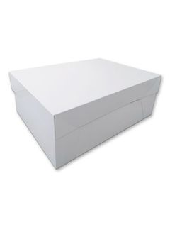 14 X 14 X 6 WHITE CAKE BOX ( BASE & LID ) - OPC146 - 50 SETS - PKT