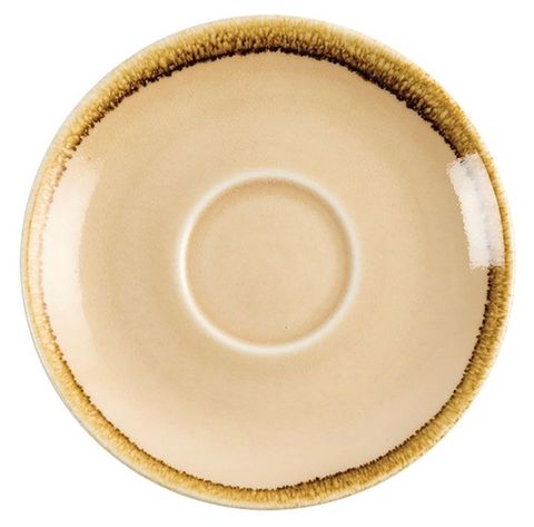 OLYMPIA KILN ESPRESSO SAUCER - SANDSTONE - 115MM DIA - GP329 - 6 - CTN