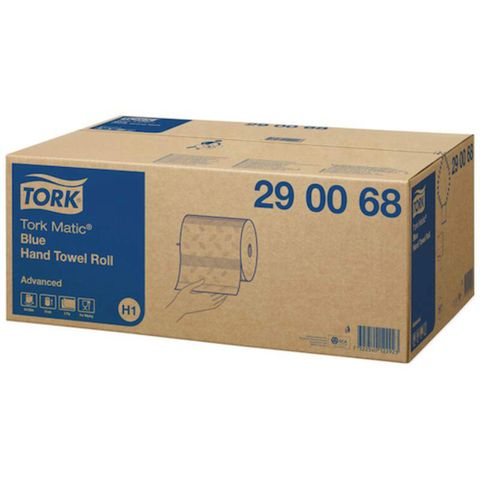 TORK MATIC BLUE HAND TOWEL ROLL 2PLY ADVANCED H1 - 612 SHEETS / ROLL ( 3672 / CTN ) - 290068 - 6 - CTN ( Autocut )