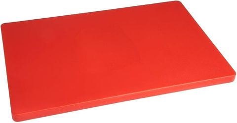 HYGIPLAS EXTRA THICK HIGH DENSITY CHOPPING / CUTTING BOARD - RED - 450X300X25MM - J034 - EACH