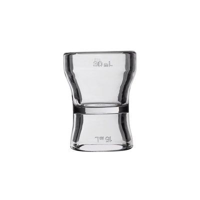 CHEF INOX CLEAR ACRYLIC JIGGER 15 / 30ML - DL672 - EACH