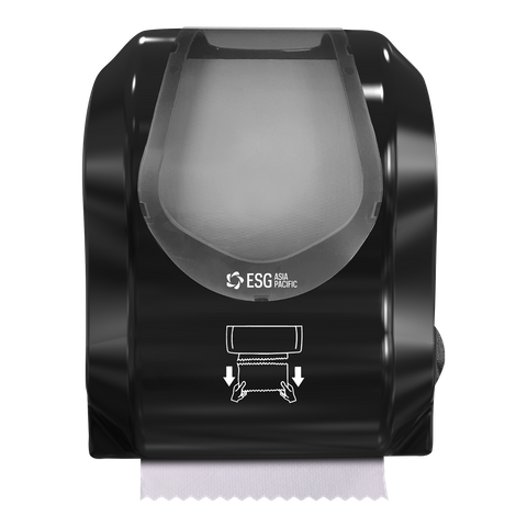 ESG SIMPLICITY HIGH CAPACITY ROLL TOWEL DISPENSER - GLOSS BLACK - HD503 - EACH ( AUTOCUT )