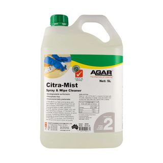 AGAR CITRA-MIST SPRAY & WIPE CLEANER - ENVIROMENTALLY PREFERRED ( GECA ) - 5L