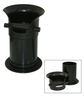 BENCH TOP COFFEE KNOCKOUT / DUMP TUBE - BLACK - 300mm H x 150mm DIA - CE-KNOCKSML - EACH