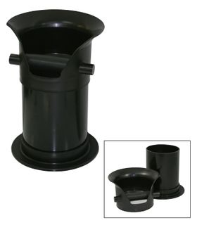 BENCH TOP COFFEE KNOCKOUT / DUMP TUBE - BLACK - 300mm H x 150mm DIA - CE-KNOCKSML - EACH