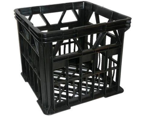 MILK CRATE BLACK - VISCOUNT - 360MM X 360MM X 330MM - ( IH120 ) - EACH