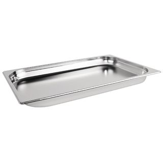 VOGUE 1/1 SIZE 40MM DEEP S/STEEL GASTRONORM PAN - DN708 - EACH