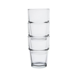 OLYMPIA STACKABLE TOUGHENED GLASS TUMBLER 200ML - GM580 - 12 - CTN