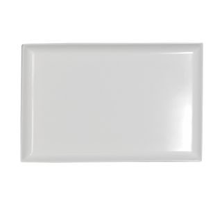 RYNER MELAMINE RECTANGULAR PLATTER - WHITE - 350X240MM - 91034-W - 6 - CTN