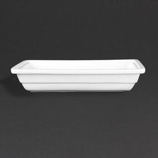 OLYMPIA WHITEWARE 1/3 GASTRONORM PORCELAIN PLATTER - 65MM H X 325MM L X 185MM W - U810 - EACH