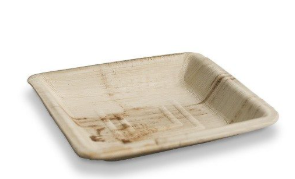 GREENMARK PALM LEAF PLATE SQUARE 160X160X20MM ( PPS6 ) - 25 - SLV